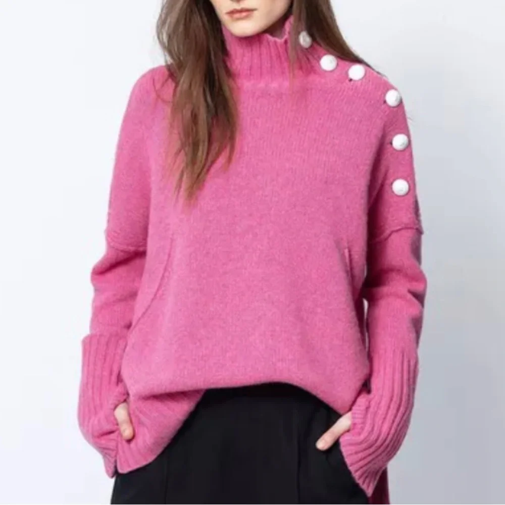 Zadig & Voltaire Pink Turtleneck Sweater - Picture 7 of 7